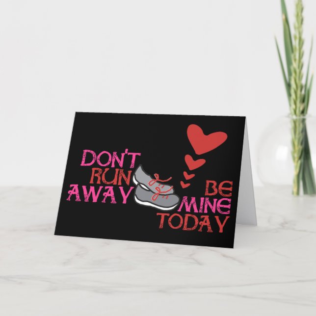 Running Valentine © - Runner Valentine's Day Card (Front)