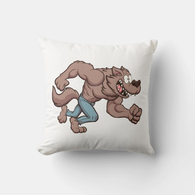 Running Werewolf Cushion (Front)