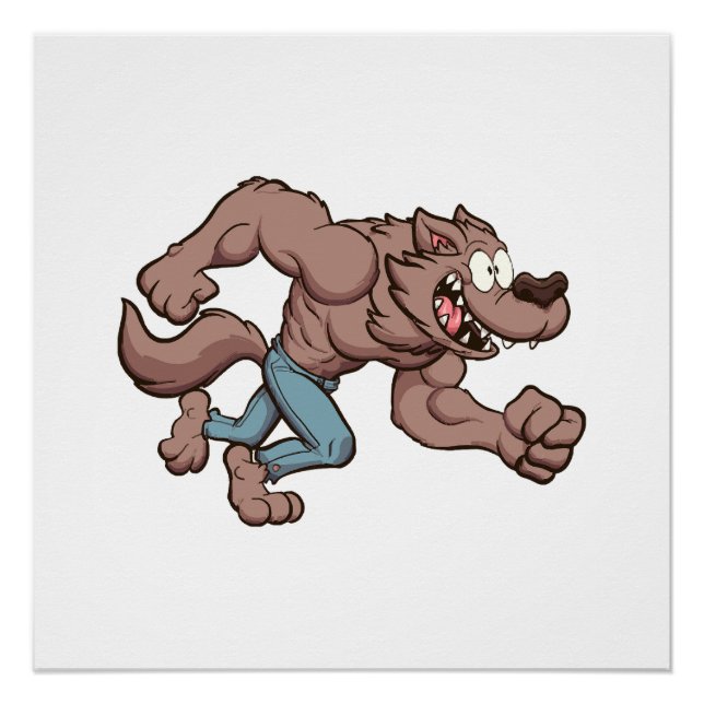 Running Werewolf Poster (Front)