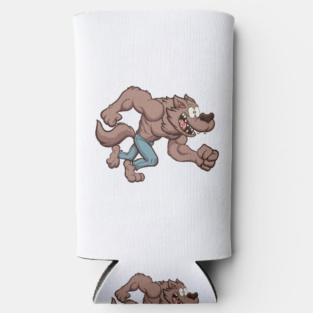 Running Werewolf Seltzer Can Cooler (Front)