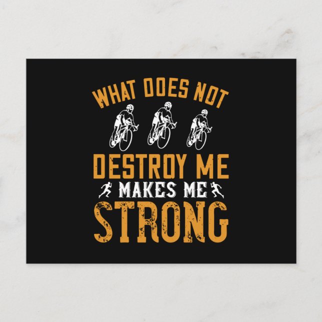 Running - What does not destroy me Postcard (Front)