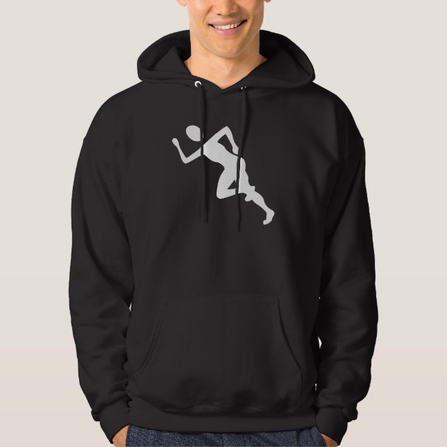 Running - White Hoodie (Front)