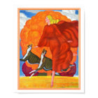 "Running With Greyhounds"  Art Deco Print 16x20