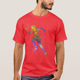 Running woman Runner Running Jumping 1 T-Shirt