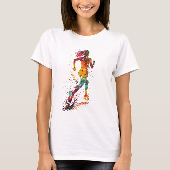 Running Woman T-Shirt (Front)