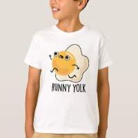 Runny Yolk Funny Food Egg Pun