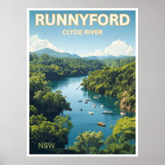 Runnyford, Clyde River, NSW Poster