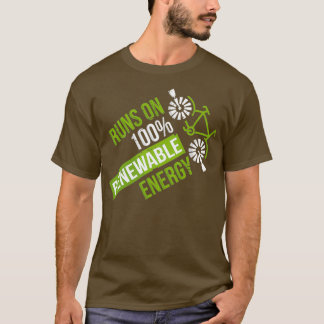 Runs On 100 Renewable Energy Environmentalist Gift T-Shirt