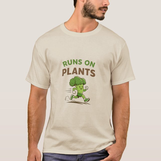 Runs on Plants T-Shirt (Front)