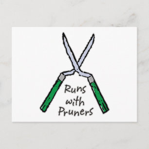 Runs with Pruners Postcard