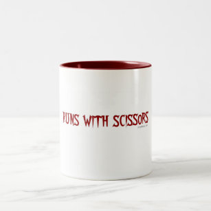 Runs with scissors Two-Tone coffee mug