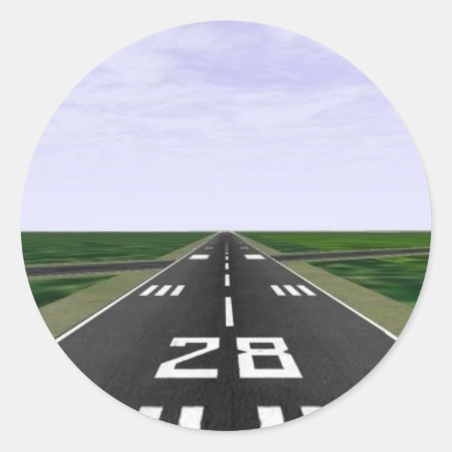 Runway Classic Round Sticker (Front)