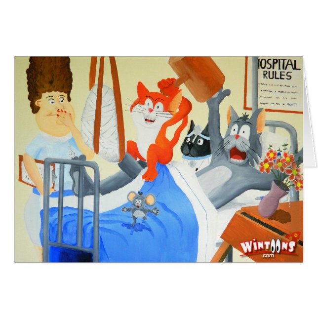 Rupert and Twinkles at the Hospital - Card (Front Horizontal)