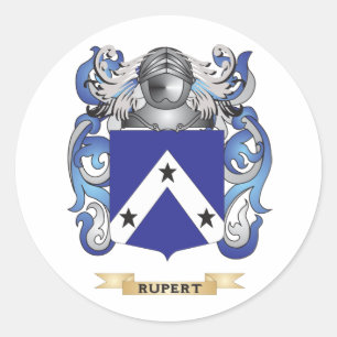 Rupert Coat of Arms (Family Crest) Classic Round Sticker