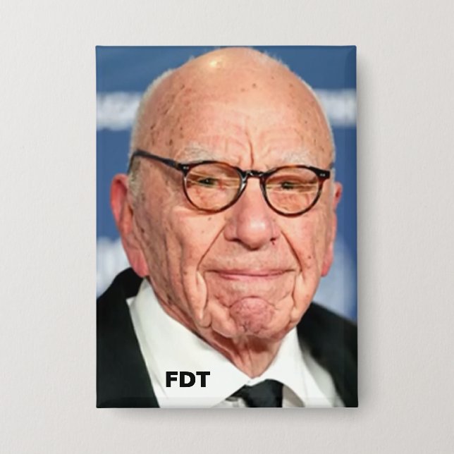 Rupert Murdoch Button (Front)