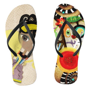 Rupydetequila Shoe Original Illustrations Jandals