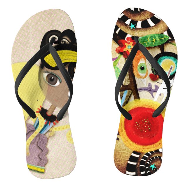 Rupydetequila Shoe Original Illustrations Jandals (Footbed)