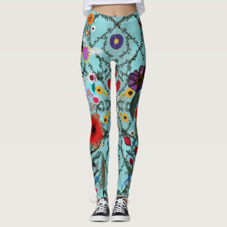 Rupydetequila text Rupydetequila words turquoise Leggings