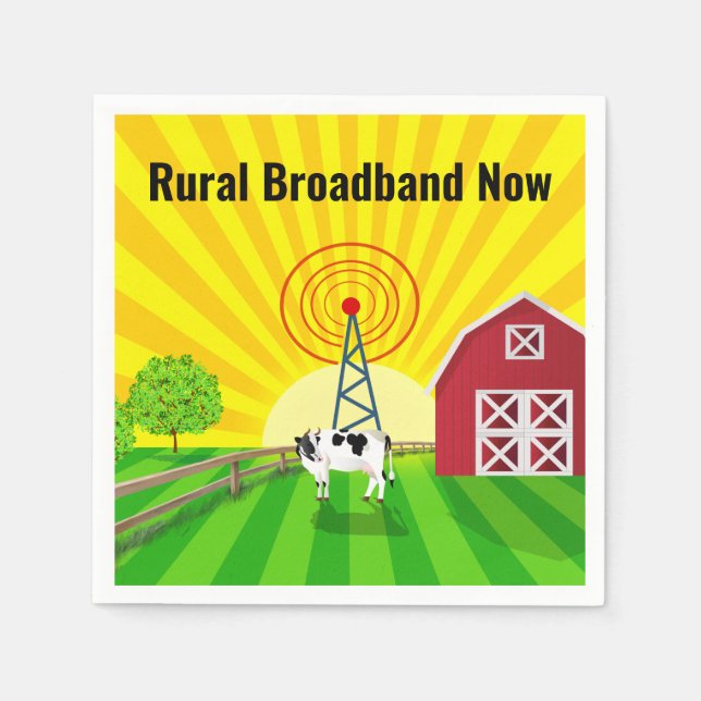 Rural Broadband Now Napkin (Front)