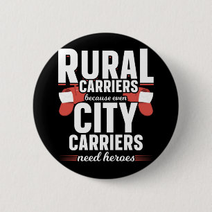Rural Carriers Funny Mailman Delivery 6 Cm Round Badge