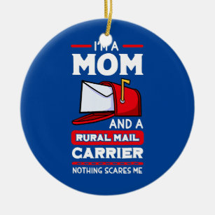 Rural Carriers Mom Mail Postal Worker Mother's Ceramic Tree Decoration