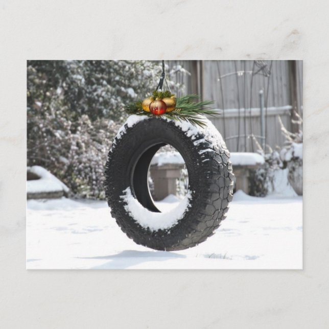 Rural Christmas Holiday Postcard (Front)