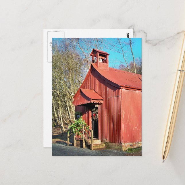 RURAL CHURCH POSTCARD (Front/Back In Situ)