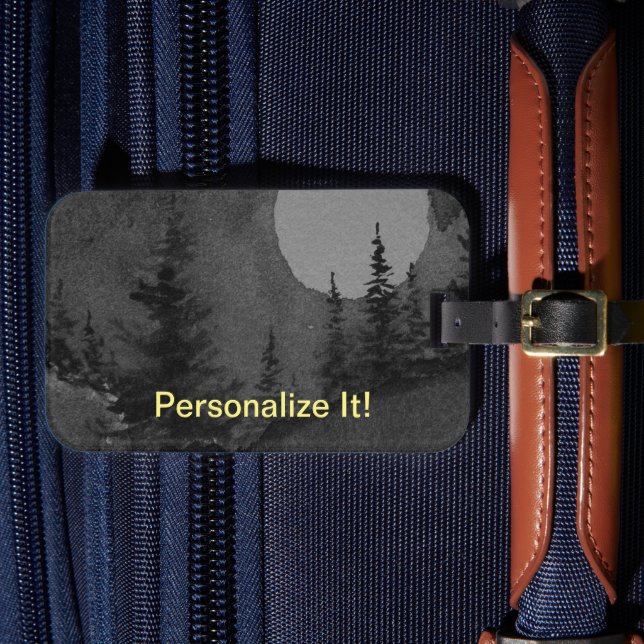 Rural country landscape luggage tag (Front Insitu 4)