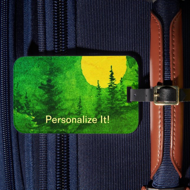 Rural country landscape luggage tag (Front Insitu 4)
