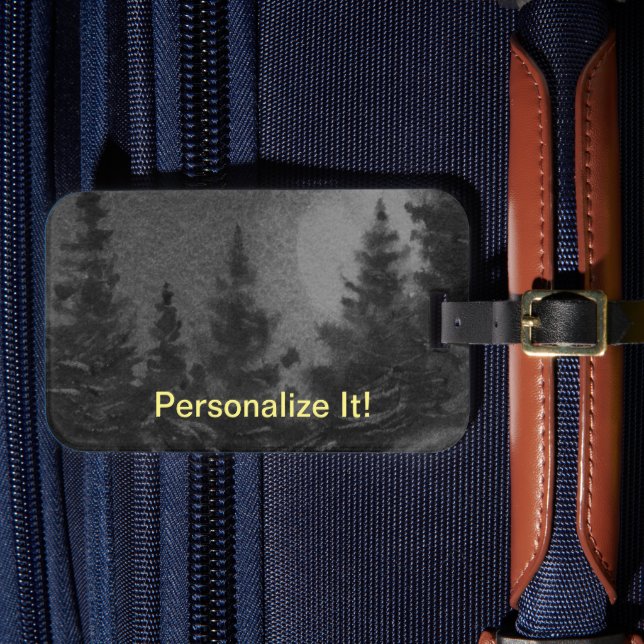 Rural country landscape luggage tag (Front Insitu 4)