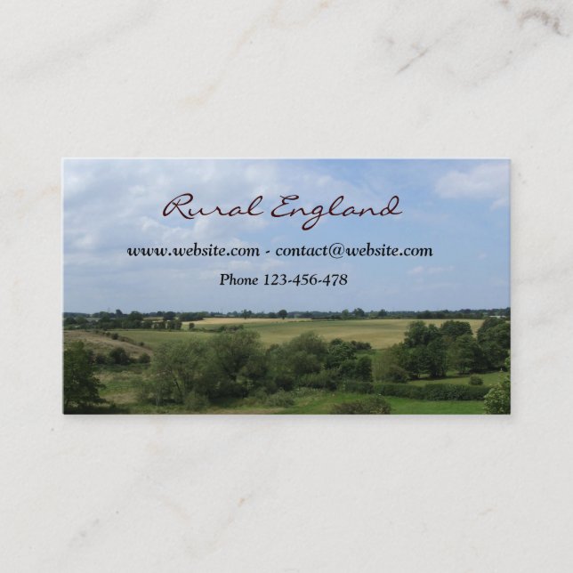 Rural England Business Card (Front)