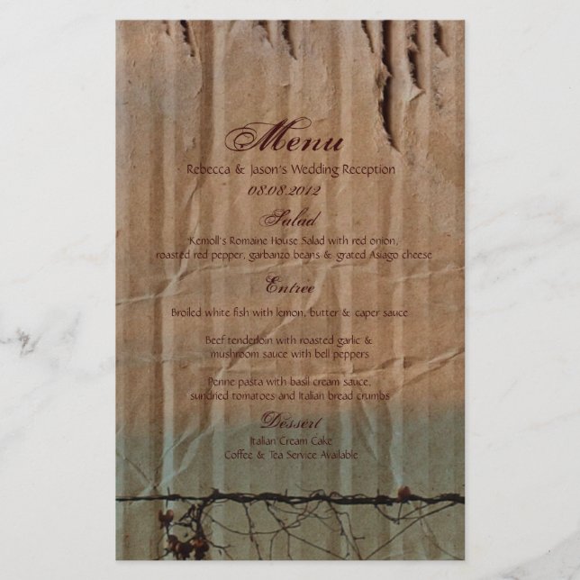 Rural Farm fence bird western barn wedding (Front)