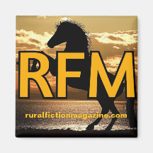 Rural Fiction Magazine Logo horse and sunset