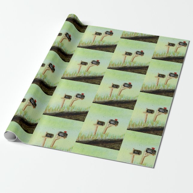 Rural Free Delivery Wrapping Paper (Unrolled)