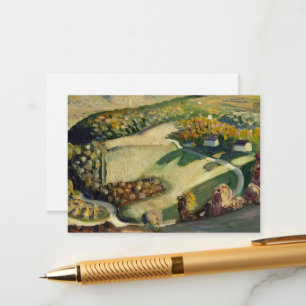 Rural Landscape by Grant Wood Enclosure Card