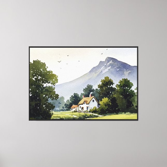 Rural landscape canvas print (Front)