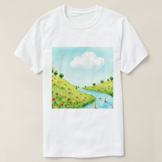 Rural landscape T-Shirt (Design Front)