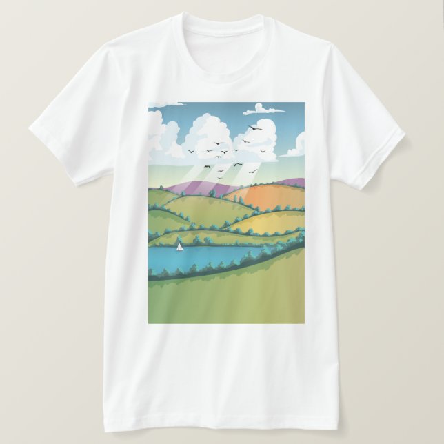 Rural landscape. T-Shirt (Design Front)