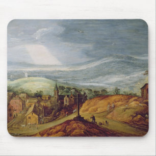 Rural Landscape with a Pilgrim Kneeling Before the Mouse Pad