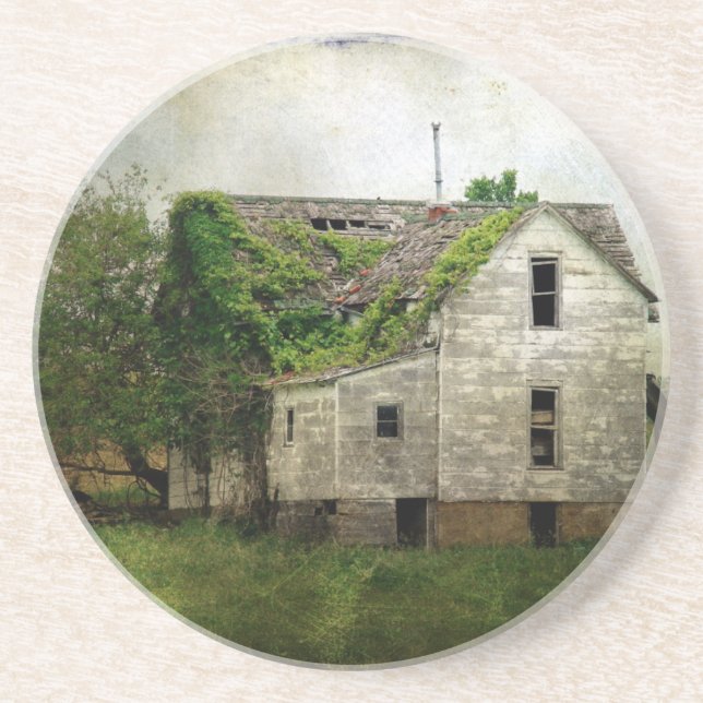 Rural Missouri Abandoned House Coaster (Front)
