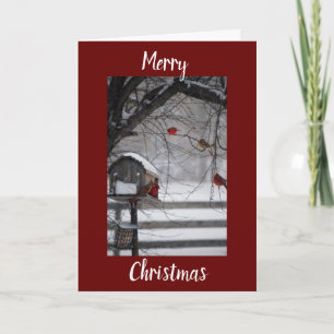 RURAL OR COUNTRY WINTER CHRISTMAS WISH CARD