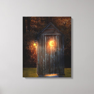 Rural - Outhouse - Do the necessary Canvas Print