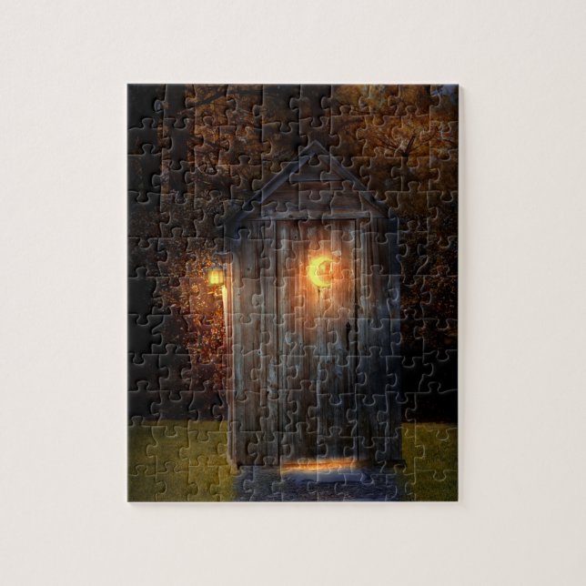 Rural - Outhouse - Do the necessary Jigsaw Puzzle (Vertical)