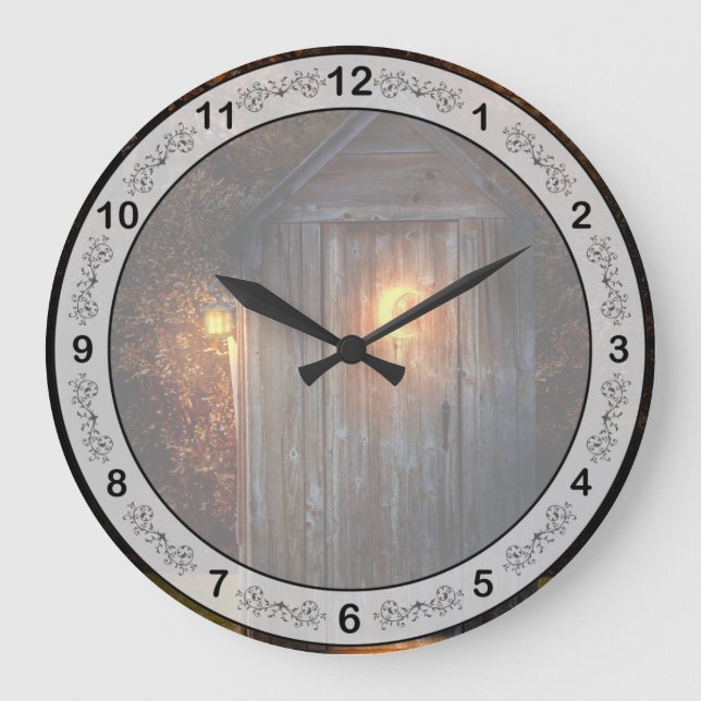 Rural - Outhouse - Do the necessary Large Clock (Front)