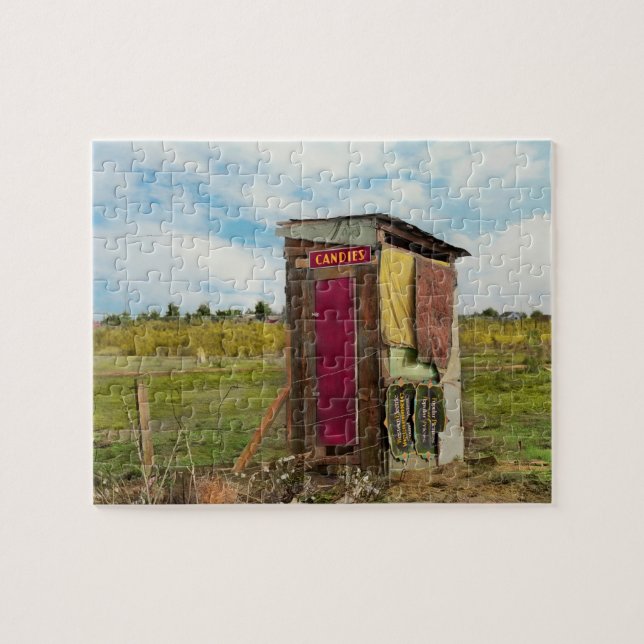 Rural - Outhouse - Free candies 1939 Jigsaw Puzzle (Horizontal)