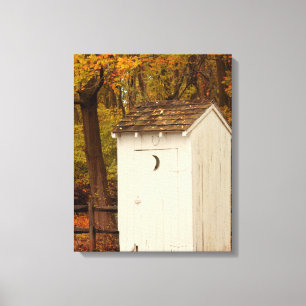 Rural - Outhouse - When nature calls Canvas Print