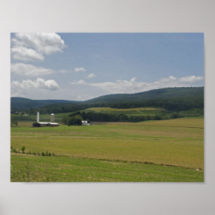 Rural Pennsylvania Farm Poster