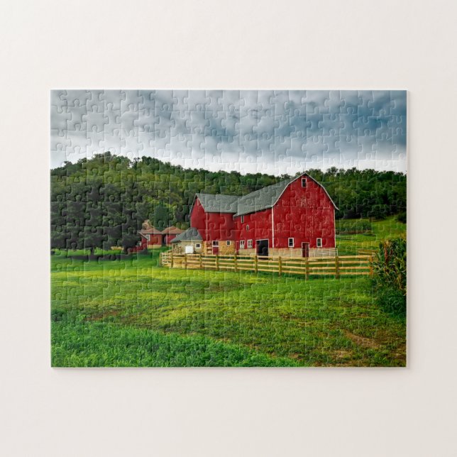 Rural Photography USA Countryside Pretty Landscape Jigsaw Puzzle (Horizontal)