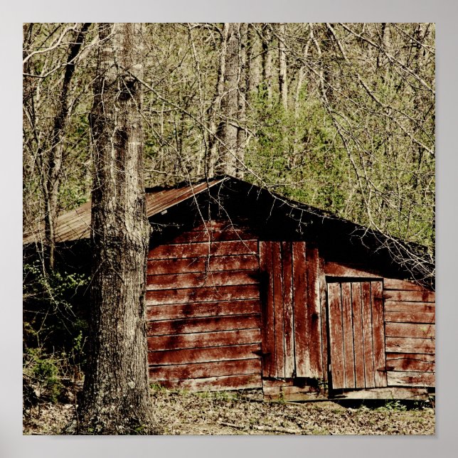Rural Red Barn Poster (Front)