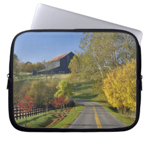 Rural road through Bluegrass region of Kentucky Laptop Sleeve